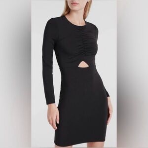 #73 Express Body Contour Black Dress